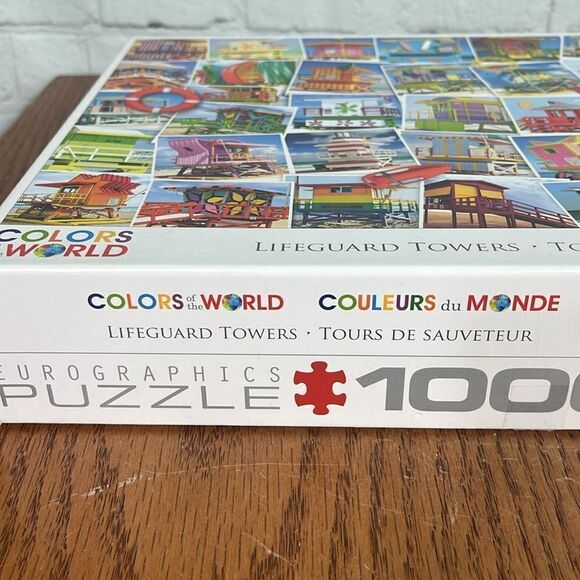 Colors of the World / Lifeguard Towers 1000 piece puzzle - Picture 4 of 5